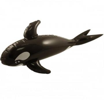 Black Inflatable Whale - 85cm