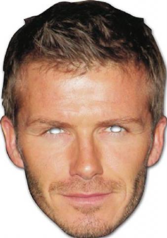David Beckham Paper Mask