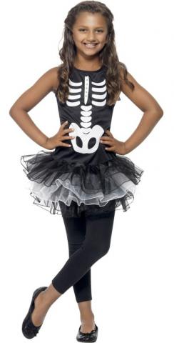 Kids Skeleton Tutu Dress