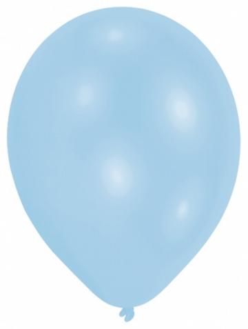 Pearl Powder Blue Balloons 9" - 10 Pack