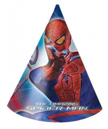 The Amazing Spiderman Party Hats - 6 Pack