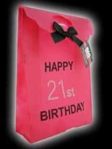 Happy 21st Birthday Gift Bag
