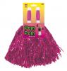 Pink pom poms