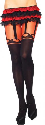 Sweetheart Tights With Garter Belt