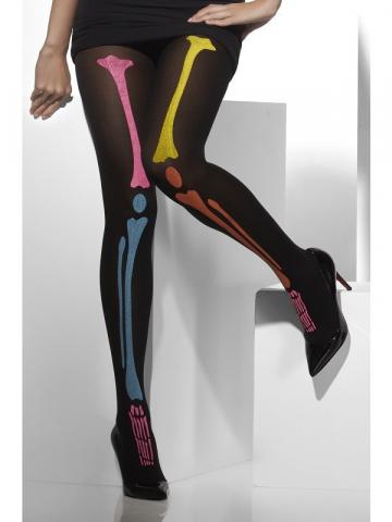 Neon Skeleton Stockings