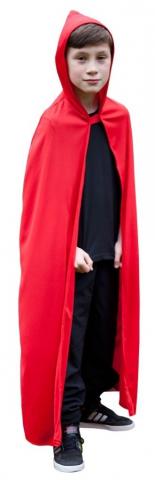 Kids Hooded Cape - Red