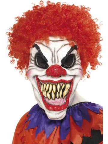 Evil Clown Mask With Hair
