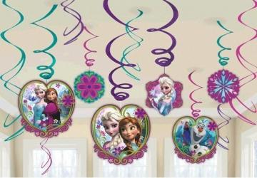 Frozen swirl decorations