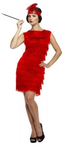 Red flapper Dress