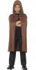 brown hooded cape - kids