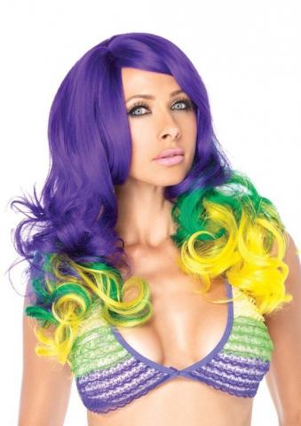 Carnival Tri-Color Wavy Wig