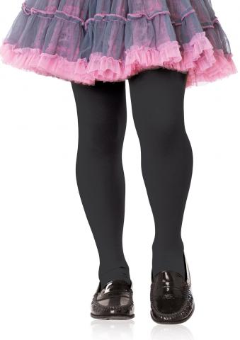 Girls Opaque Tights - Black