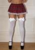 White Over The Knee Stockings with a white bow