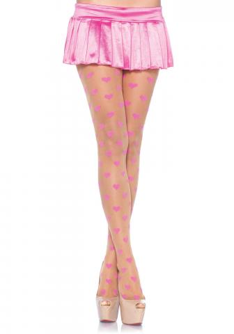 Be Mine Spandex Sheer Pantyhose