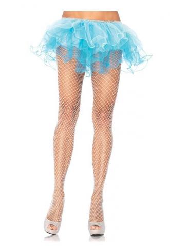 Lycra Fishnet Pantyhose - White