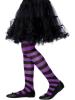 Children's Striped Tights - Purple