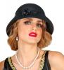 1920's Flapper Hat - Black