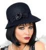1920's Flapper Hat - Black
