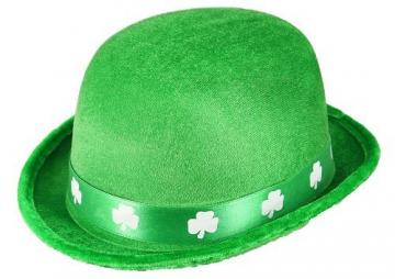 Green bowler hat