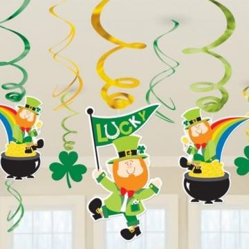 St. Patrick's Day swirls decorations