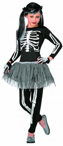 White Skeleton - Tween Costume