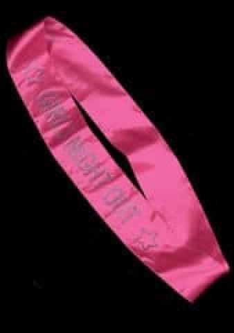 Girls night out sash