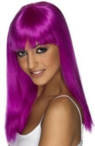 Glamourama wig neon purple