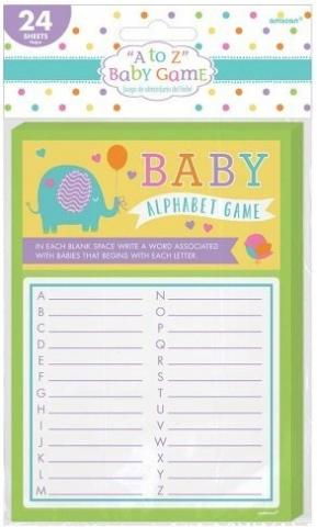 Baby Shower Alphabet Game