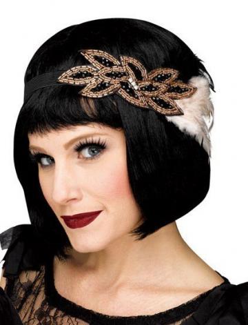 flapper headband - gold