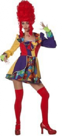 colourful clown costume