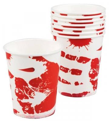 bloody paper cups