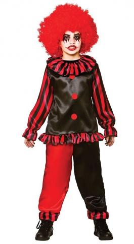 evil clown teen costume