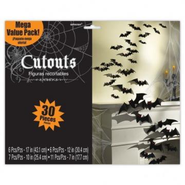 Bat Cutouts - Pack of 30
