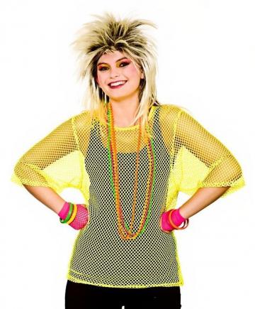 Neon yellow Mesh Top