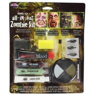 Zombie Family Face Paint Set