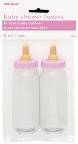 Pink Fillable Baby Bottles - 2 Pack