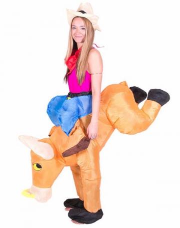 Inflatable Bull Rider Costume