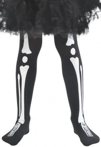 kids skeleton tights