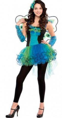 Peacock Diva Costume - Teen