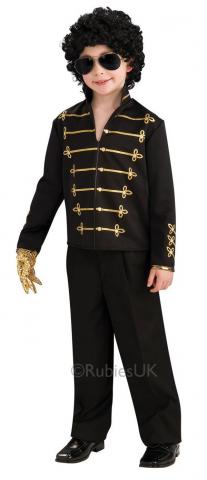 Michael Jackson Black Military Jacket - Kids