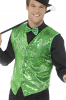 green sequin waistcoat