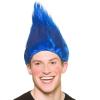 Troll wig in Blue on a guy