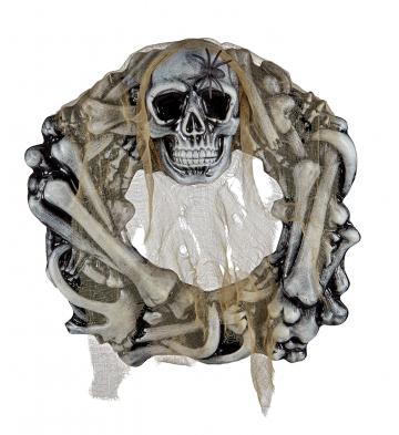 Skull and Bones Wreath