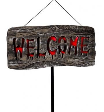 Light Up Welcome Outdoor Sign