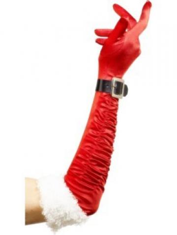 Long Santa Gloves