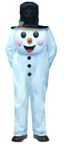 Snowman Jumbo Face Costume - Tween