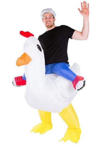 inflatable chicken costume