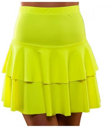80's Neon Ra Ra Skirt - Yellow