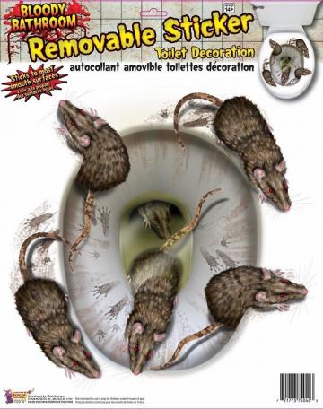 Bloody Rat Toilet Seat Stickers