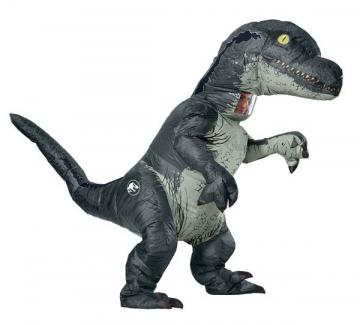 Inflatable Velociraptor Dinosaur Costume